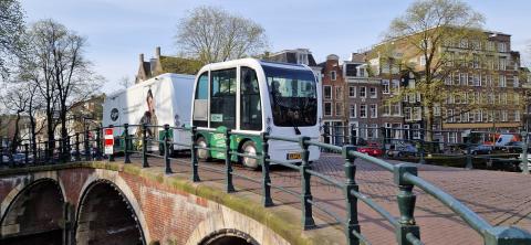 Sligro test Solar City Train in Amsterdam